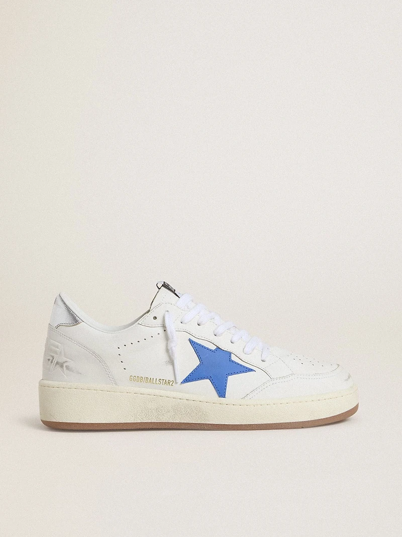 Ball star with light blue leather and silver foiled heel tab