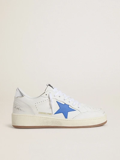 Ball star with light blue leather and silver foiled heel tab