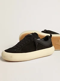 Men's Space-Star Cube black suede with perforated star