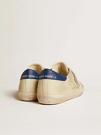 Men's Super-Star LTD nubuck with white leather star and blue heel tab