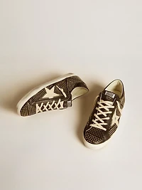 Men’s Super-Star studded black nappa with white leather star