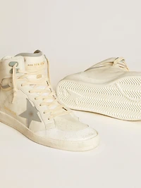 Men's Sky-Star leather with light blue star and white heel tab