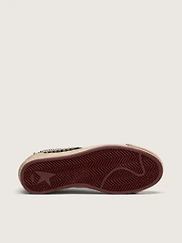 Men's Ball star LAB black suede with studs and glossy leather
