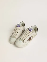 Men's Super-Star LTD suede with brown leather star and metallic heel tab