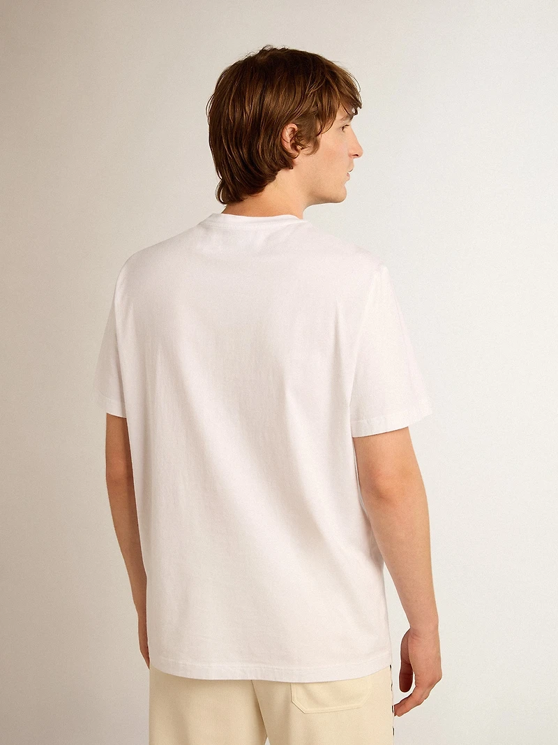 White star Collection T-shirt with black on the front