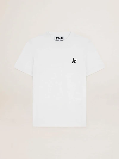 White star Collection T-shirt with black on the front