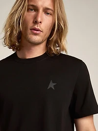 Black star Collection T-shirt with tone-on-tone on the front
