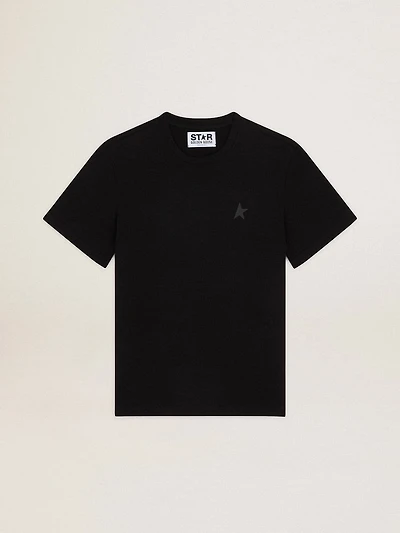 Black star Collection T-shirt with tone-on-tone on the front