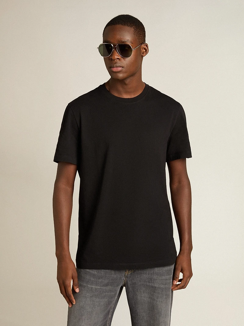 Golden Collection distressed T-shirt vintage black