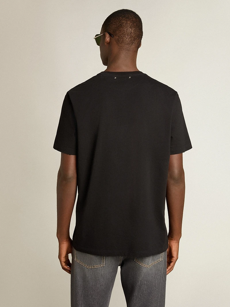 Golden Collection distressed T-shirt vintage black