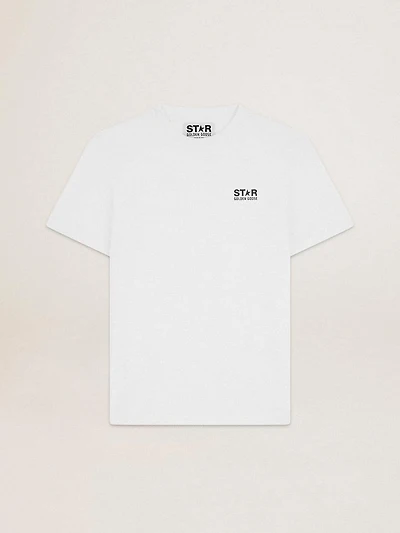 White star Collection T-shirt with contrasting black logo and