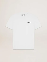 White star Collection T-shirt with contrasting black logo and
