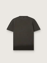Men’s T-shirt anthracite cotton jersey with perforated heart
