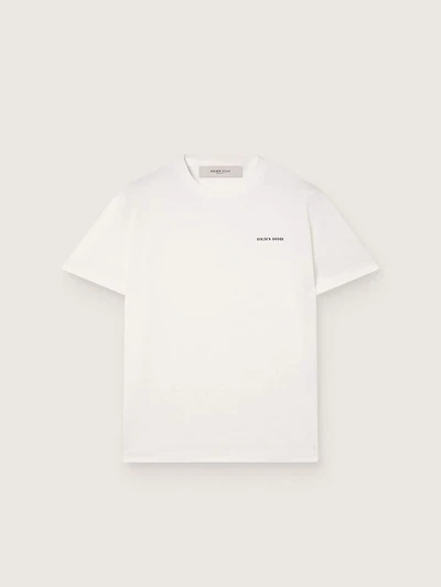 Men's T-shirt vintage white cotton jersey