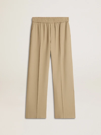 Men's travertine-colored joggers