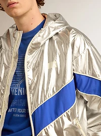 Men's windcheater silver technical fabric