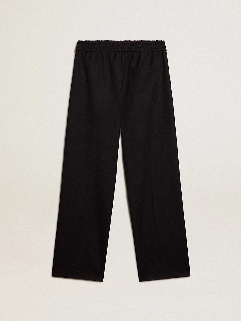 Men’s joggers dark blue wool