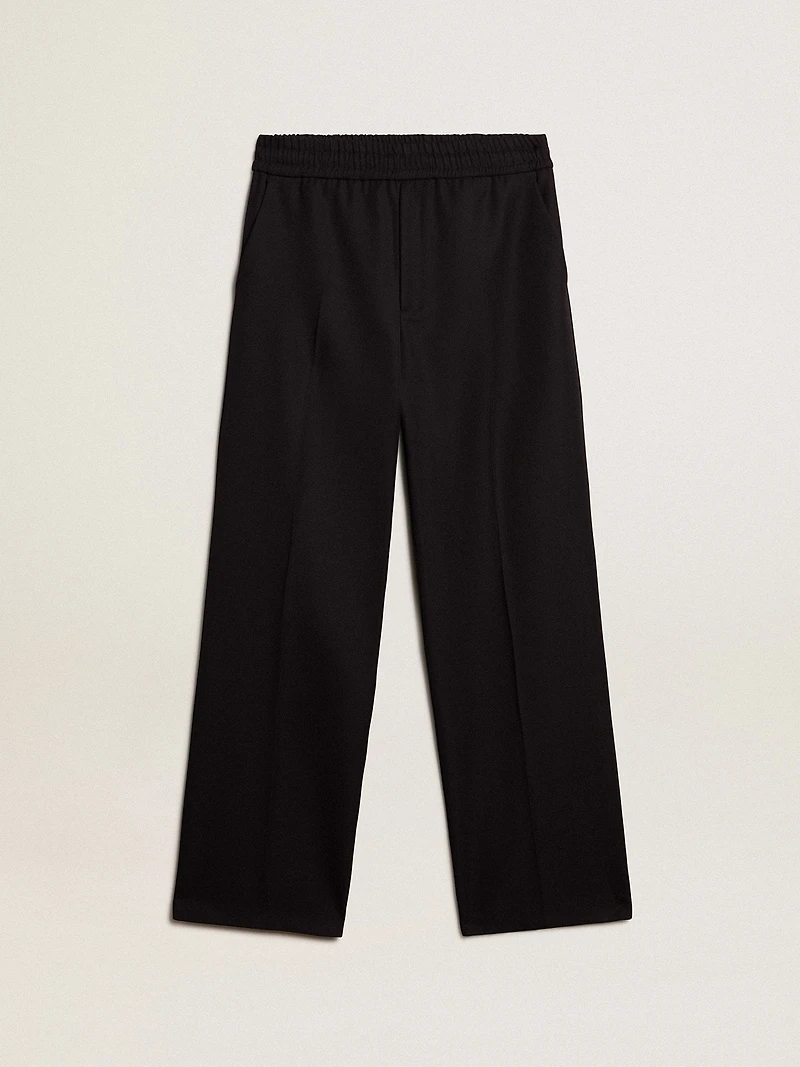 Men’s joggers dark blue wool