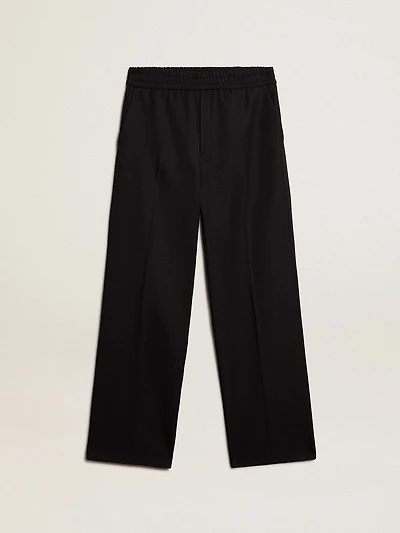 Men’s joggers dark blue wool