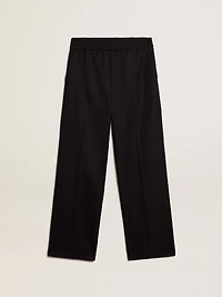 Men’s joggers dark blue wool