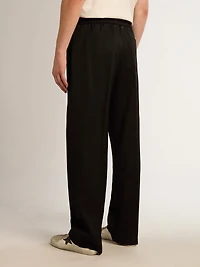 Men’s joggers black wool