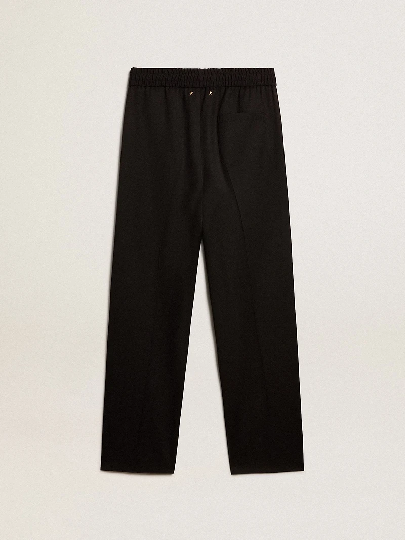 Men’s joggers black wool