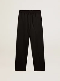 Men’s joggers black wool