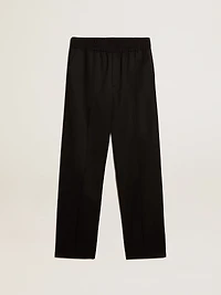 Men’s joggers black wool