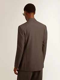Men's tailored jacket anthracite gray virgin wool