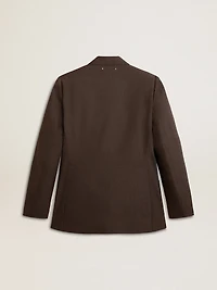 Men's tailored jacket anthracite gray virgin wool