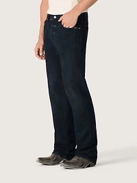 Men’s slim-fit jeans dark indigo stretch denim