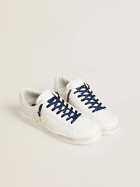 cotton laces with contrasting gold-colored logo