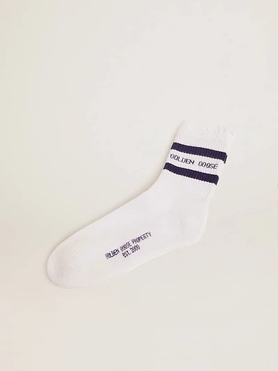 Cotton socks with distressed finishes