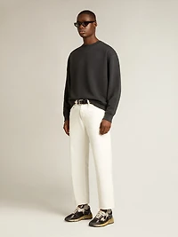Sweatshirt washed black with reverse logo on the back - Jersey Capsule