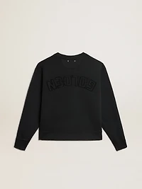 Sweatshirt washed black with reverse logo on the back - Jersey Capsule
