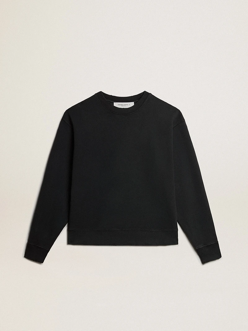 Sweatshirt washed black with reverse logo on the back - Jersey Capsule