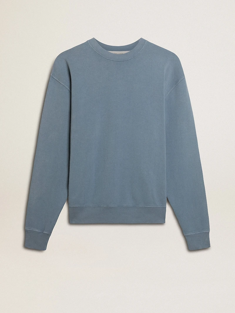 Baby blue sweatshirt with reverse logo on the back - Jersey Capsule