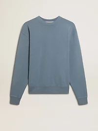 Baby blue sweatshirt with reverse logo on the back - Jersey Capsule