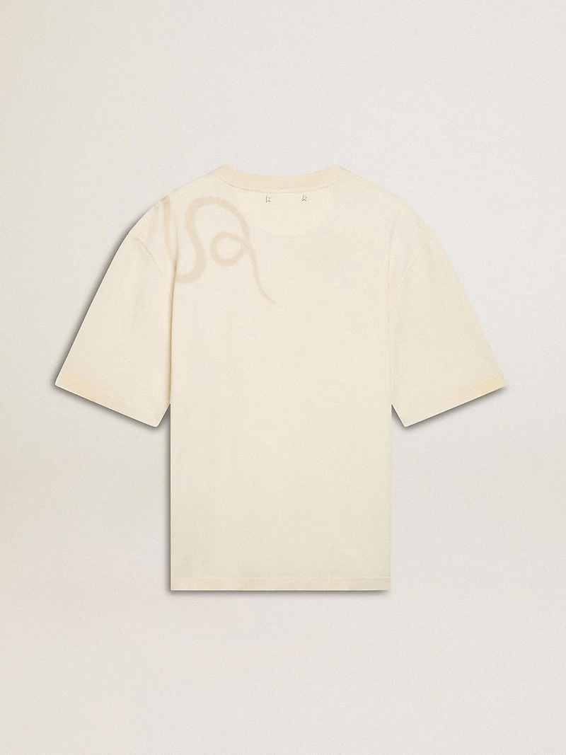 CNY worn-white relaxed fit T-shirt