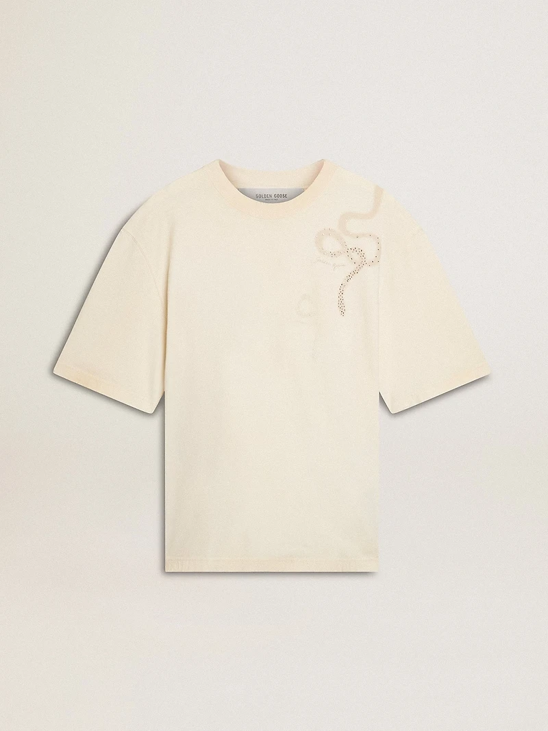 CNY worn-white relaxed fit T-shirt