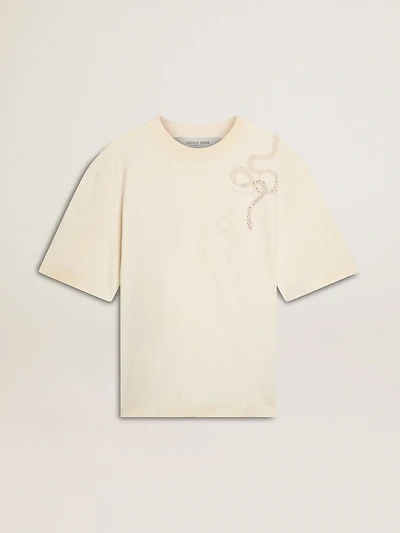 CNY worn-white relaxed fit T-shirt