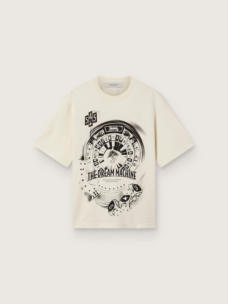Golden Goose / Fivefourfive Collab white “Dream Time” T-shirt