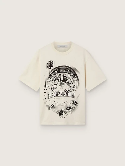 Golden Goose /  Fivefourfive Collab white “Dream Time” T-shirt