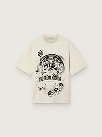 Golden Goose /  Fivefourfive Collab white “Dream Time” T-shirt