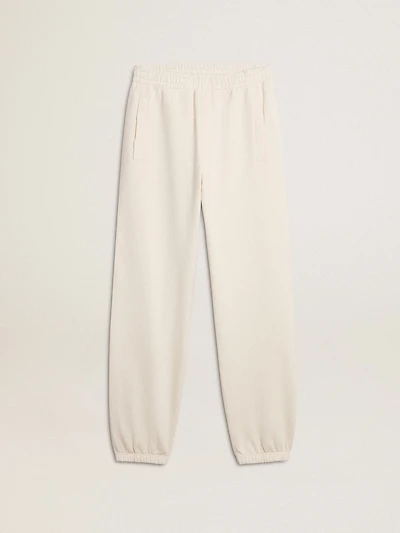 White joggers