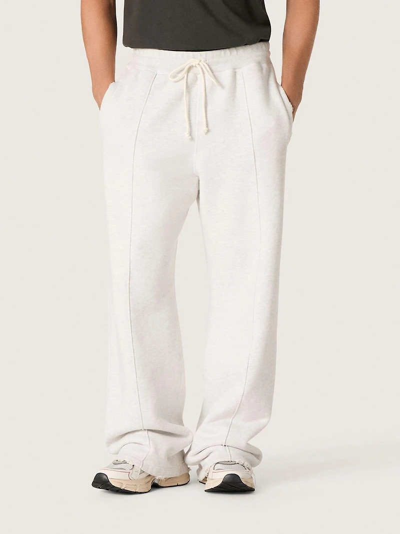 Star unisex sweatpants gray melange fleece