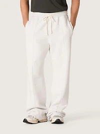 Star unisex sweatpants gray melange fleece