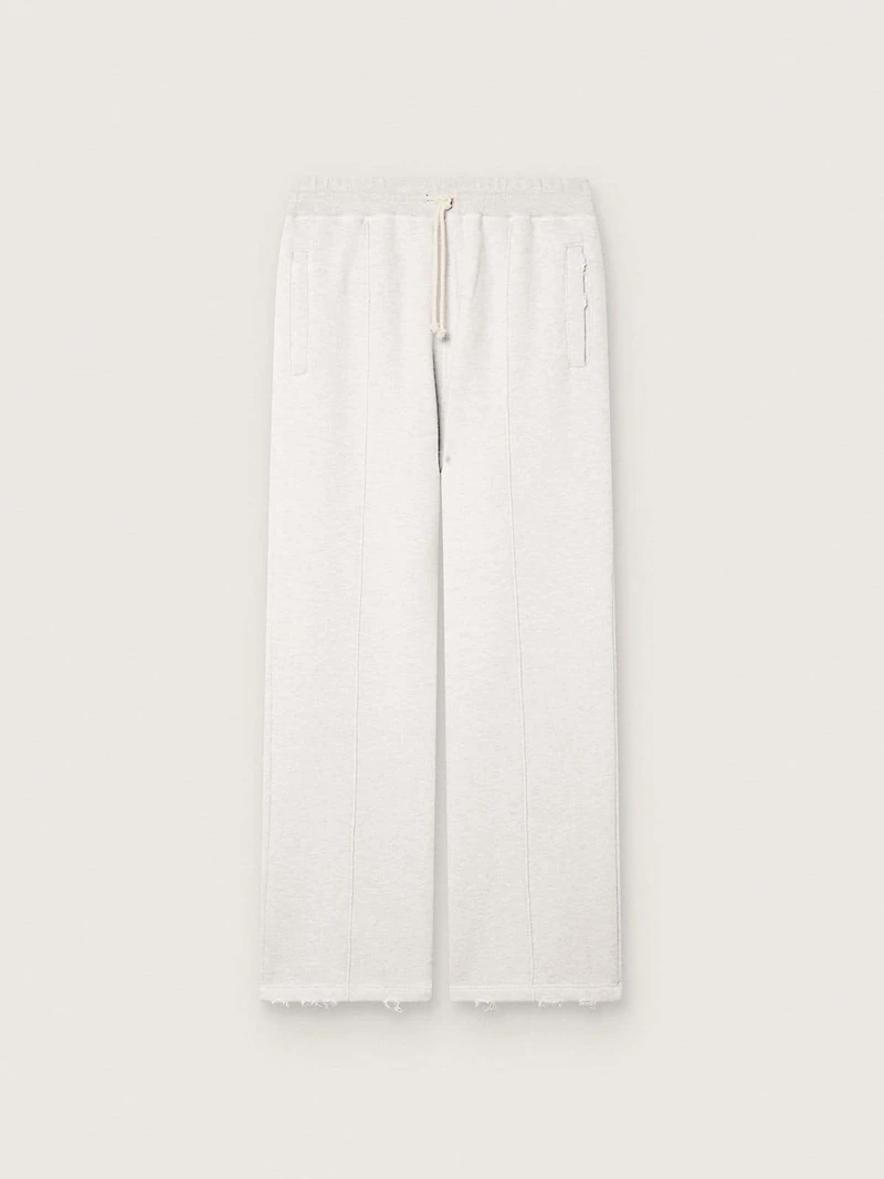 Star unisex sweatpants gray melange fleece