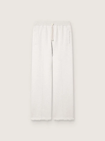 Star unisex sweatpants gray melange fleece