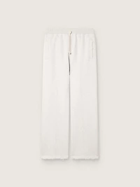 Star unisex sweatpants gray melange fleece